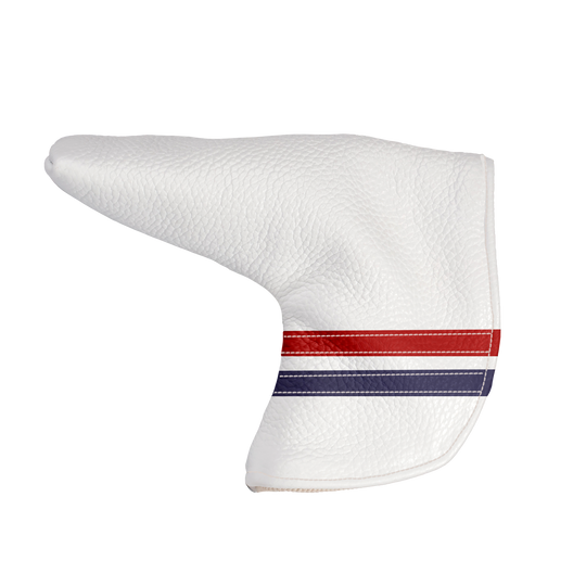 Timeless Headcover: Pure White + Navy + Sunday Red