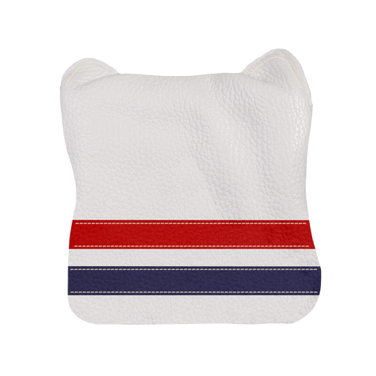 Timeless Headcover: Pure White + Navy + Sunday Red