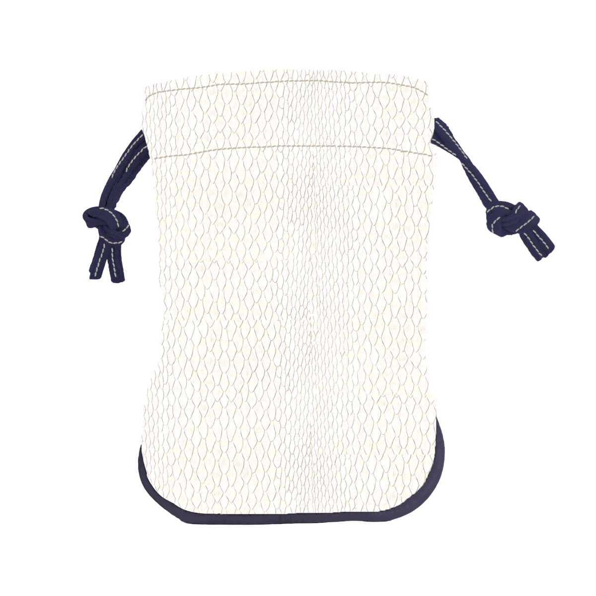 Valuables Pouch: White Boa + Navy