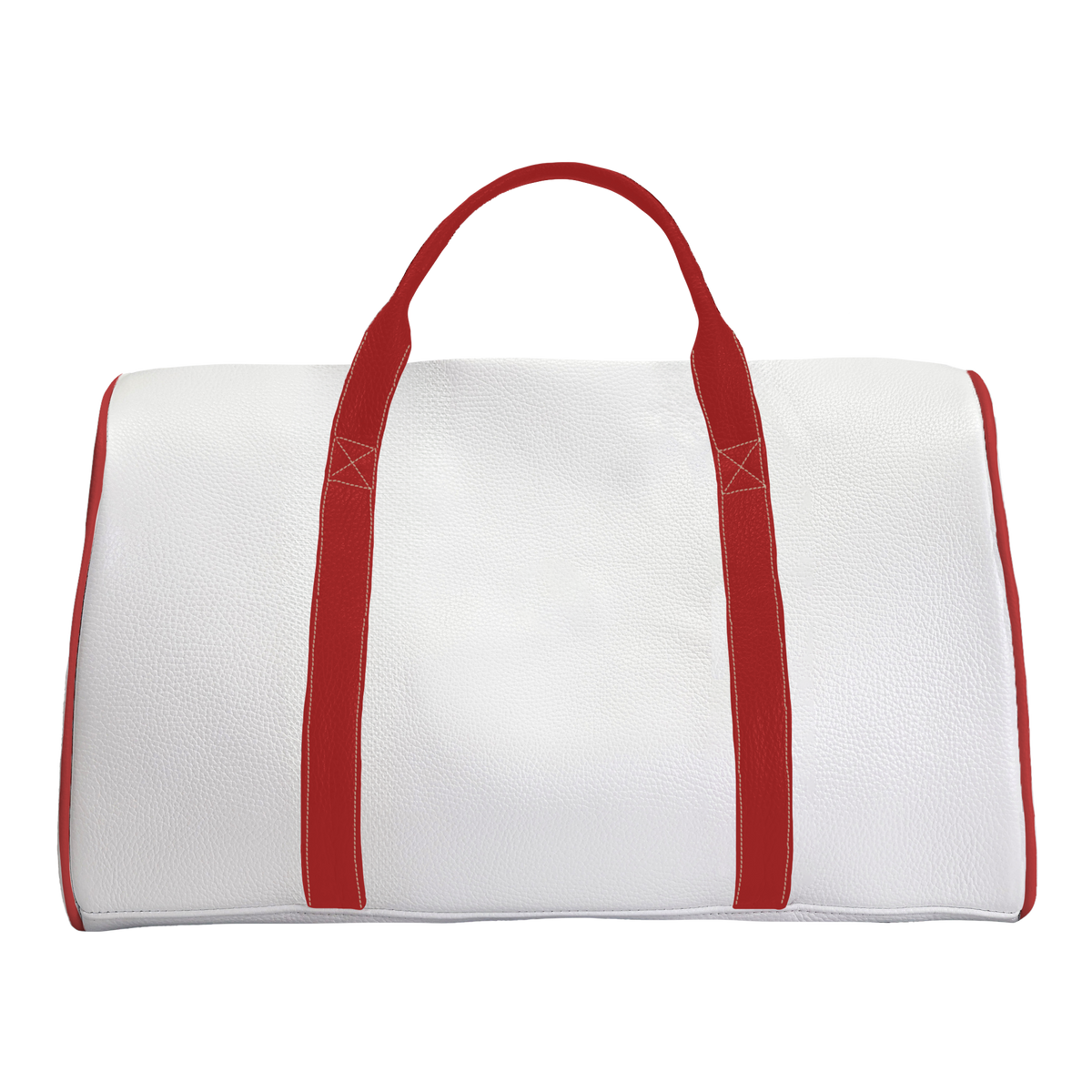 Duffle Bag: Pure White + Sunday Red