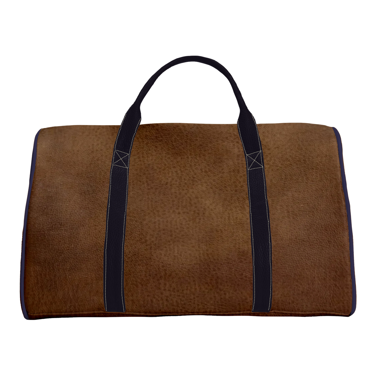 Duffle Bag: Tobacco Brown + Navy