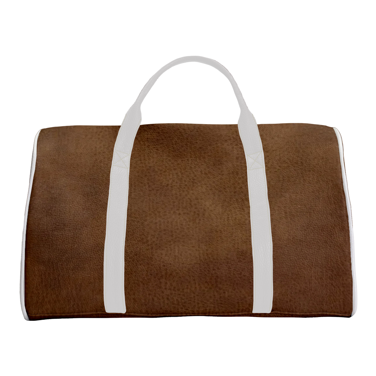 Duffle Bag: Tobacco Brown + Pure White