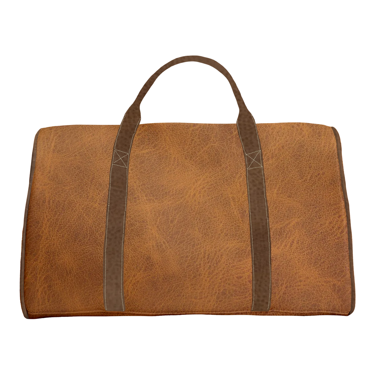 Duffle Bag: Carmel + Tobacco Brown